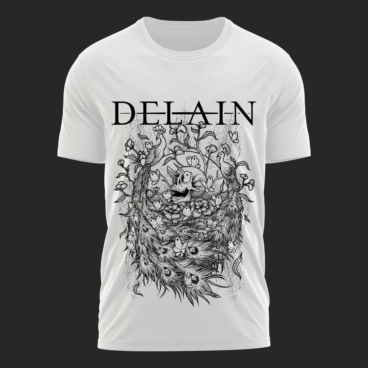 Peacocks White 2025 North American Tour T-Shirt