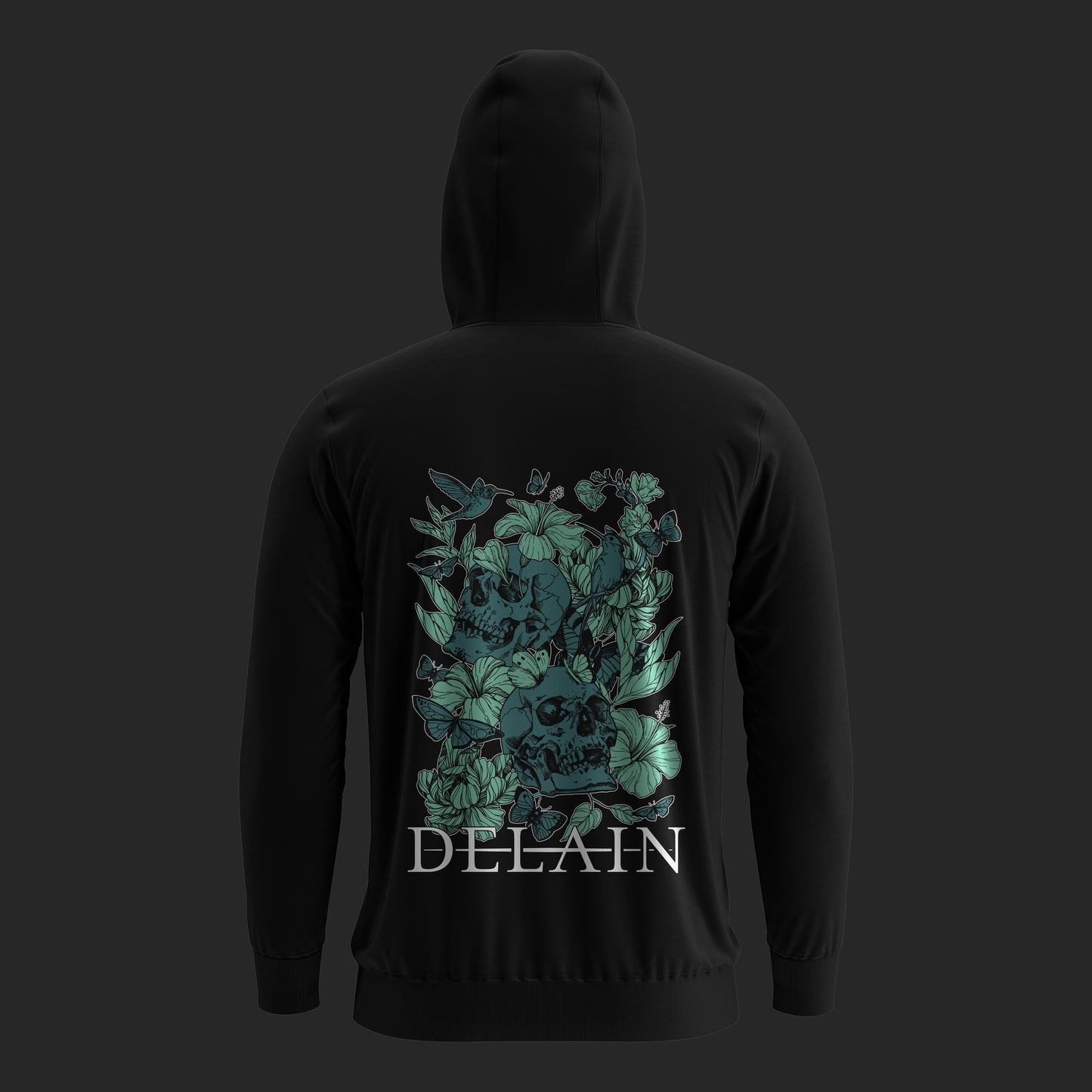 Skulls Zipper Hoodie