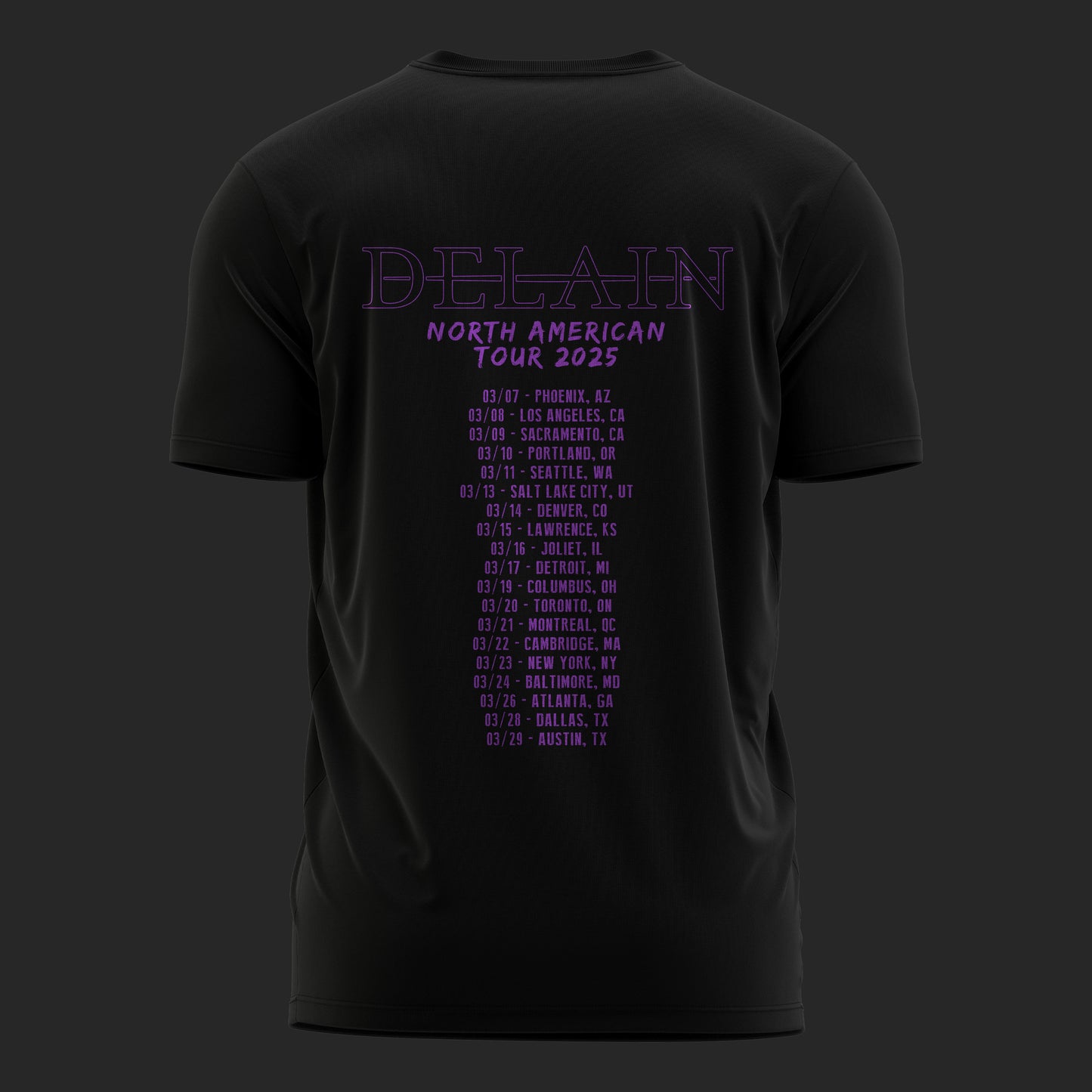 Peacocks 2025 North American Tour T-Shirt